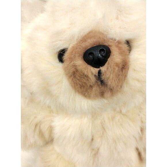 14" Baby Polor Teddy Bear Ivory Plush Stuffed Toy Adorable Face Cuddly Soft - Picture 6 of 13
